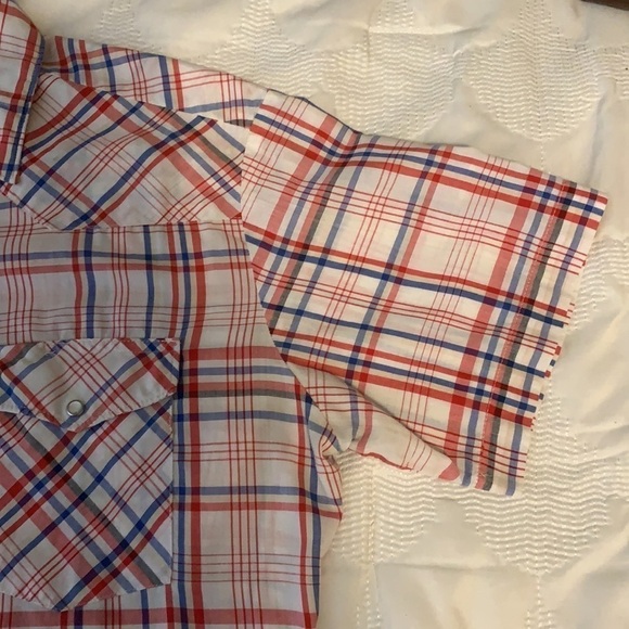 Vintage Wrangler Pearl Snap Button Down Shirt - Picture 6 of 7